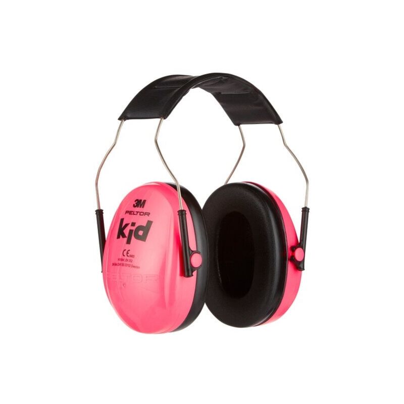 Peltor - 3M Casque antibruit snr 27 db 3M pour enfant, rose, 87-98db