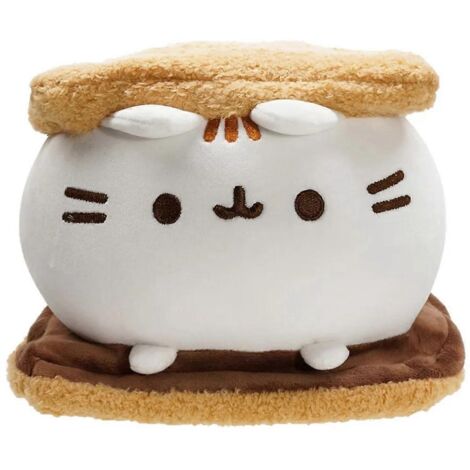 Peluche Chat Biscuit Chocolat Mignon, Oreiller Doux en Peluche ---