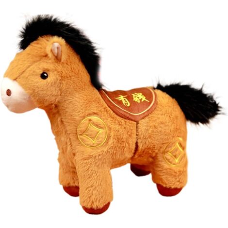 Peluche Cheval Nouvel an Chinois - Statue De Cheval Portable