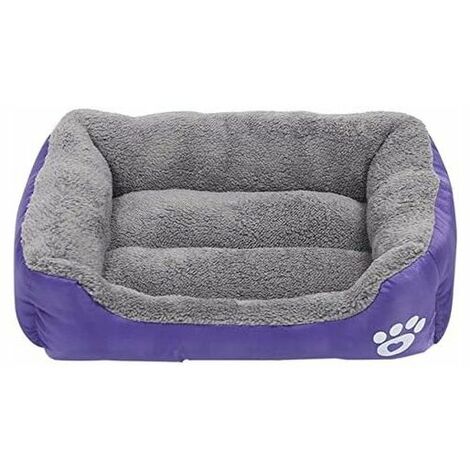 Peluche Cuccia Per Cani Cuccia Per Cani Morbido Caldo Letto Confortevole Per Cuccia Per Cani Di Piccola Taglia Media Forniture Per Animali Domestici Invernali - Viola M 5442 Cm