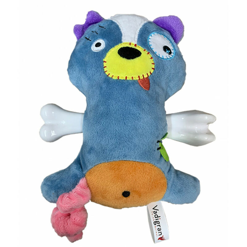 

Vadigran - Peluche de mofeta aterradora con hueso de 17,5 cm. para perros.