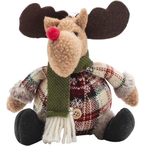 Peluche de reno sentado 25cm