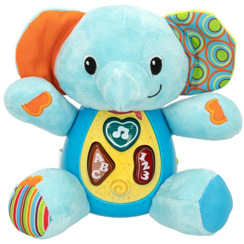 

Peluche elefante para bebés que habla & luces de colores - idioma: español