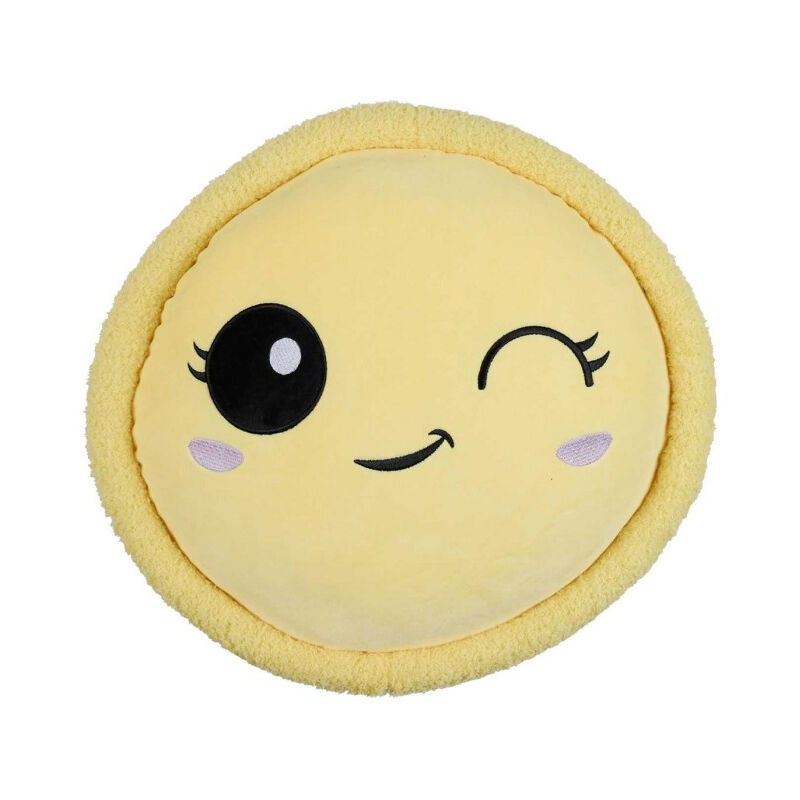 Peluche Enfant Macaron 'Kawaii' 36cm Jaune