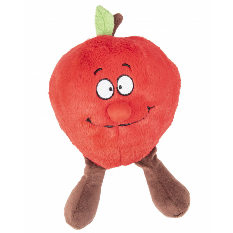 Peluche fruity Pomme rouge, 24 cm . pour chien.