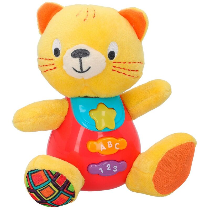 

Peluche gato para bebés que habla & luces de colores - idioma: español