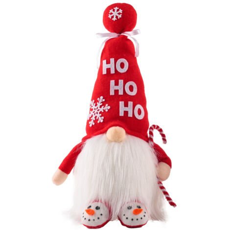 Peluche Gnome de Noël sans Visage avec Lumière, Décoration pour Sapin et Intérieur