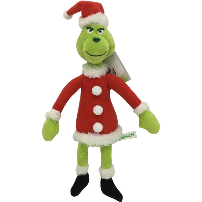 Ahlsen - Peluche Grinch 12,5 pouces, un animal en peluche vert réaliste pour la décoration de la maison, le jouet Grinch Une famille et des amis