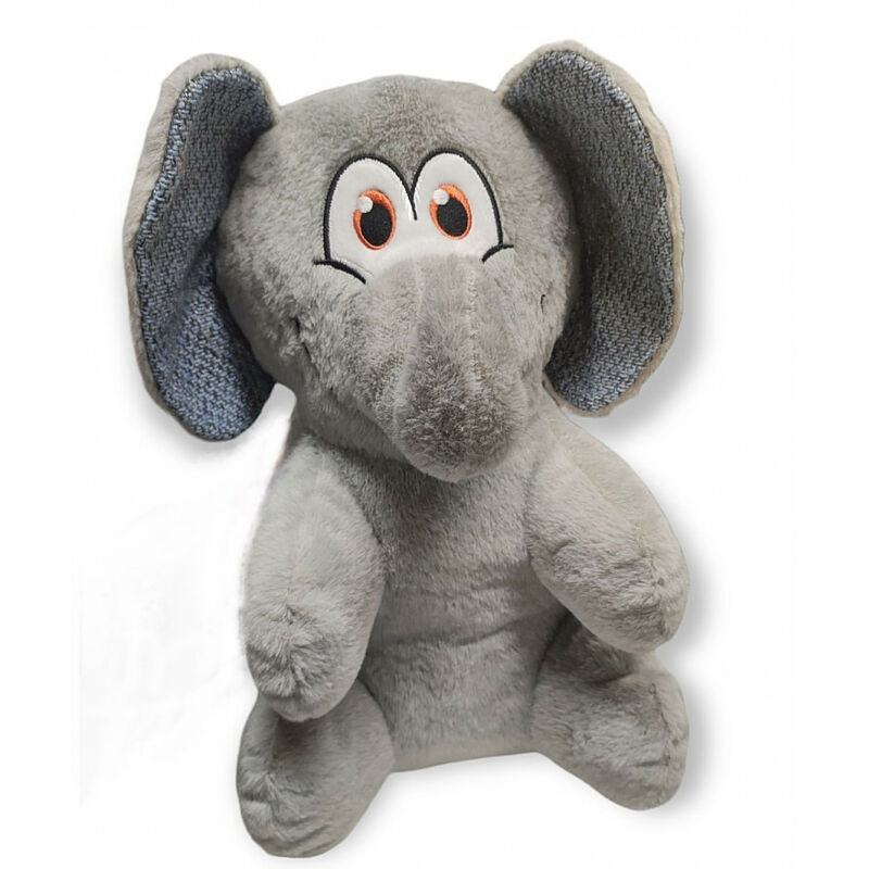 

Peluche Henny Elephant color gris. altura 38 cm. juguete para perro.