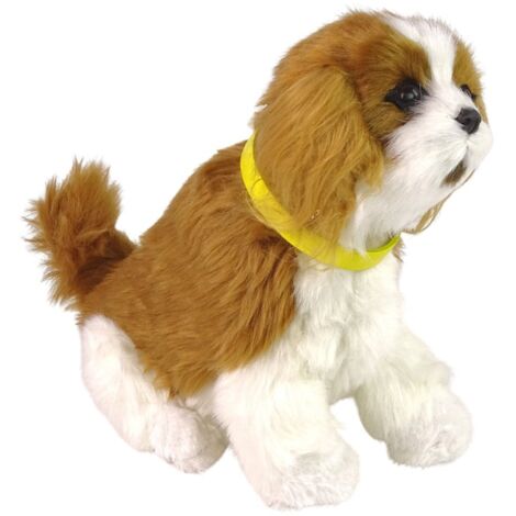 Peluche interactif chien Cavalier avec queue qui bouge et aboie