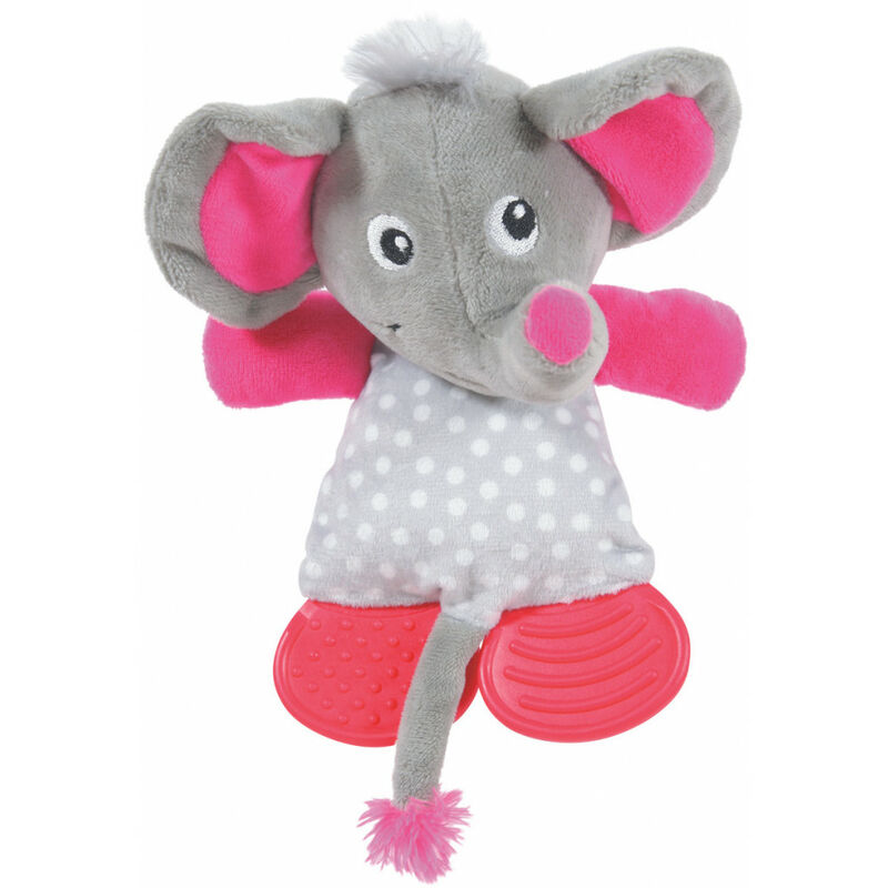 

Peluche LOLA TOUDOUX. Elefante gris. 16 x 22 x 9 cm. para perro.