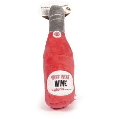 Peluche per cani Gloria Woof Woof Wine Rosa Poliestere polipropilene