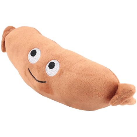 peluche saucisse de 20 cm, mini peluche oreiller