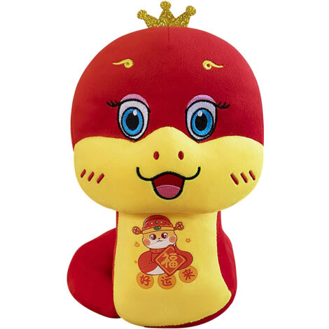[Peluche] Serpiente del Zodiaco – [Año de la Serpiente] – Amuleto de la Suerte, 40 cm, peluche suave, 0,56 kg