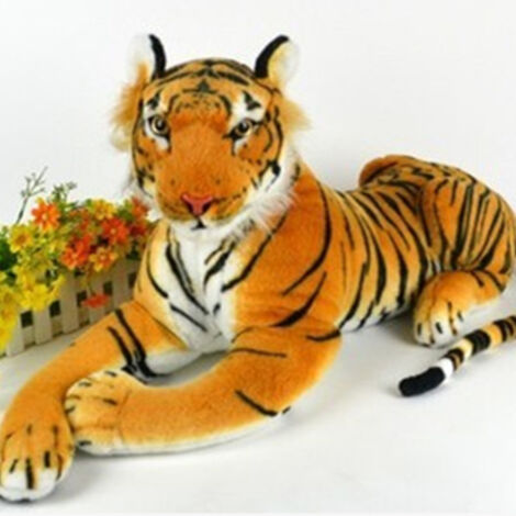 Peluche Tigre Réaliste 30cm Coussin Décoration Chambre Fille Cadeau Anniversaire