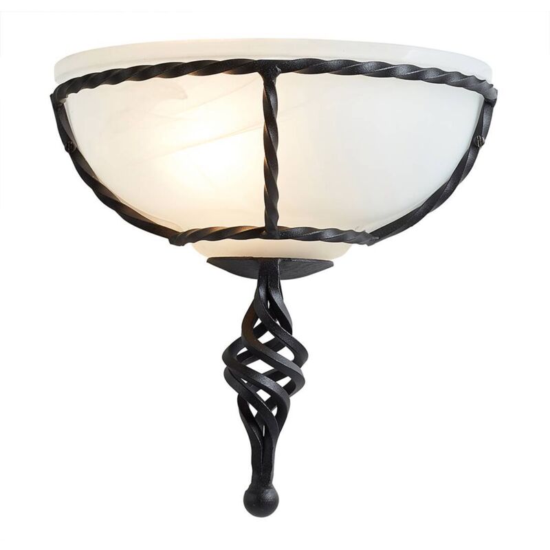 Elstead - Pembroke - 1 Leichte Innenwand-uplighter Schwarz, E27