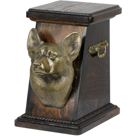 Pembroke Welsh Corgi - Urne pour cendres de chien, urne élégante avec statuette, urne commémorative avec buste de chien par Art-Dog