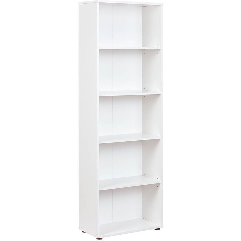 Ebuy24 - Ace Étagère 5 tablettes de rangement, blanc.