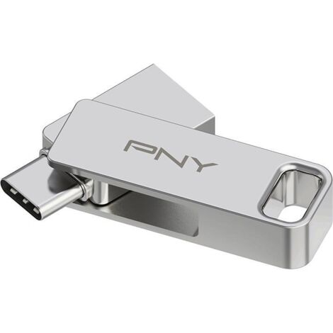 Pen drive 128GB Pny Duo link Tipo-C Argento [P-FDI128DULINKTYC-GE]