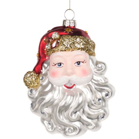 Pendaglio a forma di Babbo natale natalizio per albero decorazione natalizia da 14 cm
