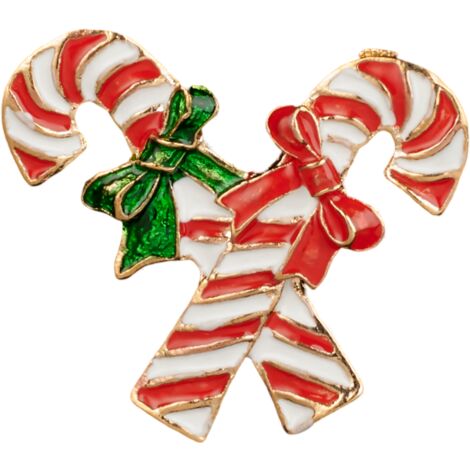 Pendaglio con bastoncini di zucchero per albero di Natale da 4.5 cm