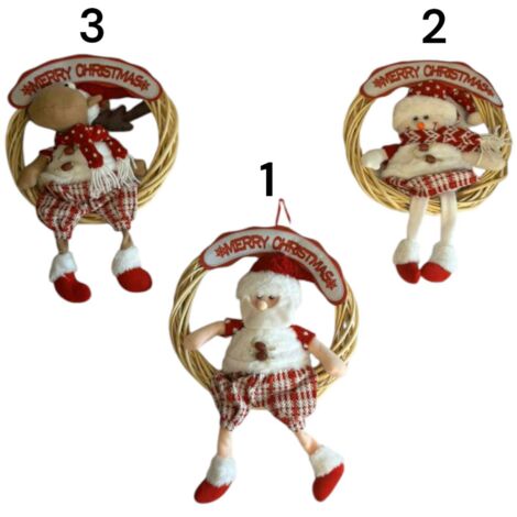 Pendaglio con Personaggio Natalizio Handy H 50cm Modelli Assortiti