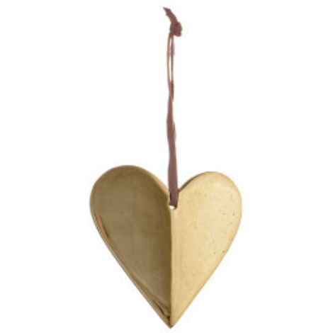 Pendaglio Cuore Dorato 10x10