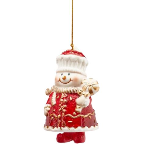 Pendaglio decorativo per albero di natale decorazione natalizia da 10 cm -Babbo natale