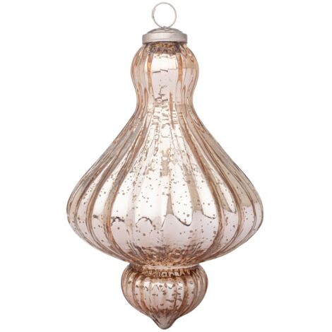 Pendaglio "Gloss" trottola la in vetro  per decorazioni natalizie