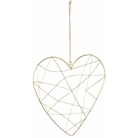 PENDAGLIO LINEE CUORE ORO
