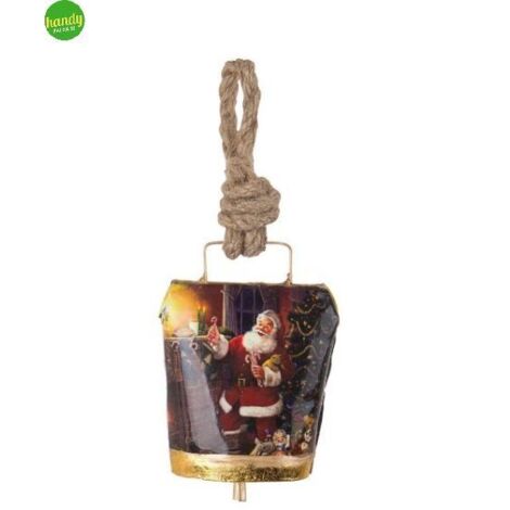 Pendaglio natalizio wendi Bizzotto campana babbo natale