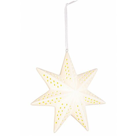 Pendaglio Opal a forma di Stella design 34 con LED (12 Pezzi)