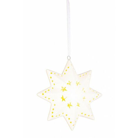 Pendaglio Opal a forma di Stella design 35 con LED (12 Pezzi)