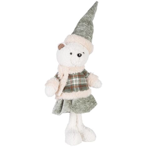 Pendaglio orso "Hayley" per albero di Natale decorazione natalizia -Femmina seduta