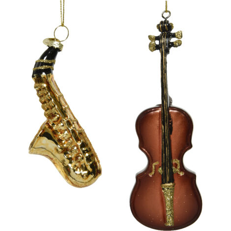 PENDAGLIO VETRO VIOLINO/SAX 3X3XH.12CM PREZZO CAD INDICARE MODELLO
