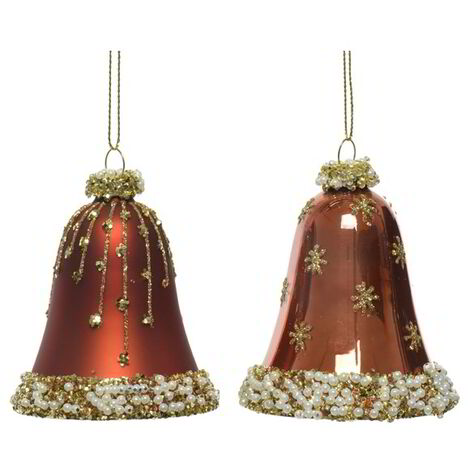 Pendaglioendino 2 Campane Terra Brown 50x30