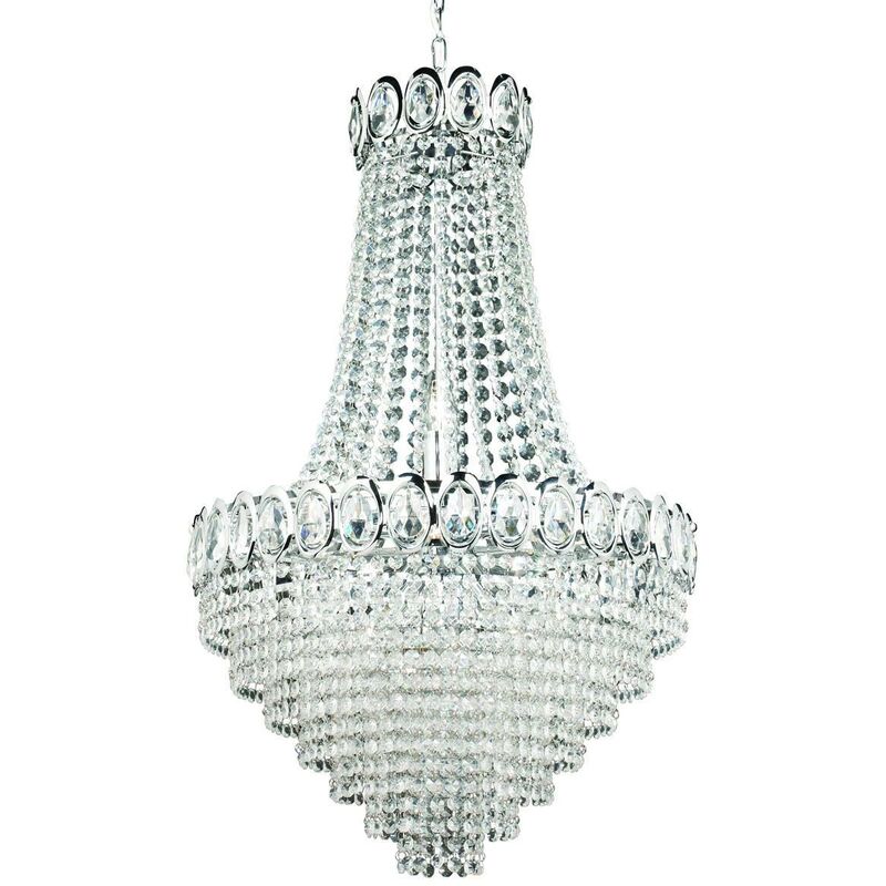 Louis Philipe - 6 Light Chandelier Chrome Finish, E14 - Searchlight