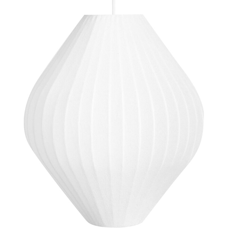 Image of Pendant Hanging Lamp White Fabric Shade&hellip;