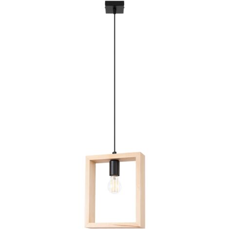 Pendant lamp ARIES natural wood