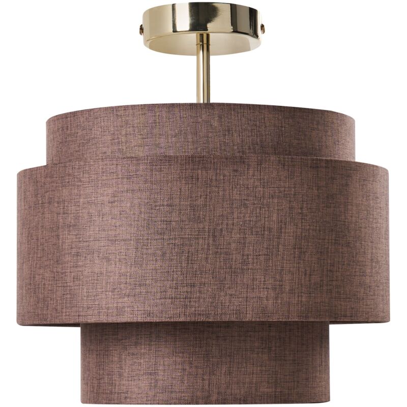 Image of Pendant Lamp Brown Metal Base Layered&hellip;