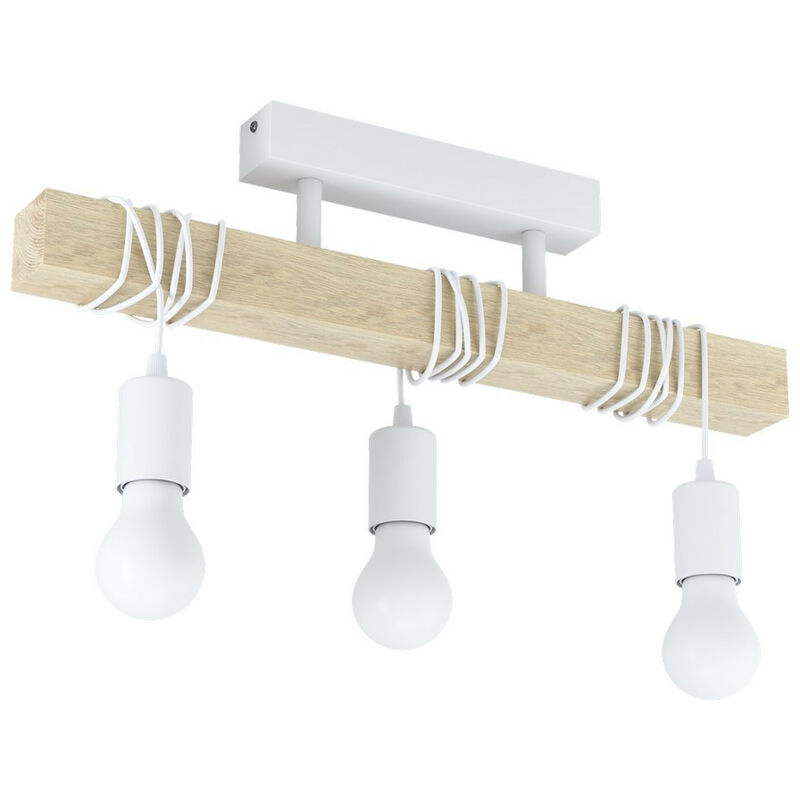 Townshend 3 Lamp Semi Flush Light White - Eglo