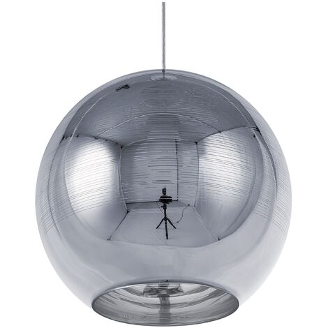 Glass Pendant Lamp Silver ASARO