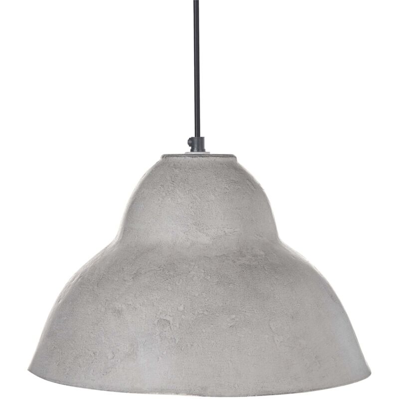 Beliani Pendant Lamp Kabalebo Papier-mâché Grey, Grey