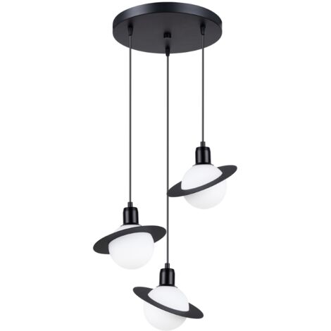 Pendant lamp HYPERION 3P black