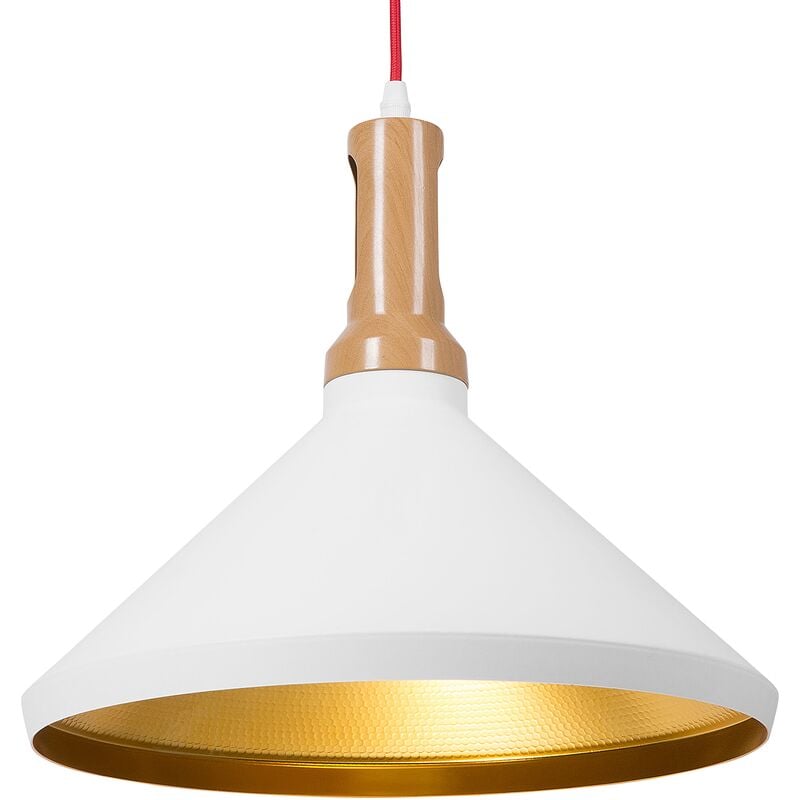 Ceiling Pendant Lamp Light Industrial Modern Metal White Gold Liard