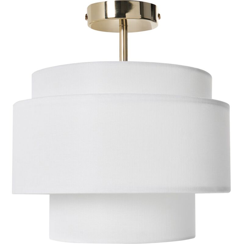 Image of Pendant Lamp Off-White Metal Base Layered&hellip;