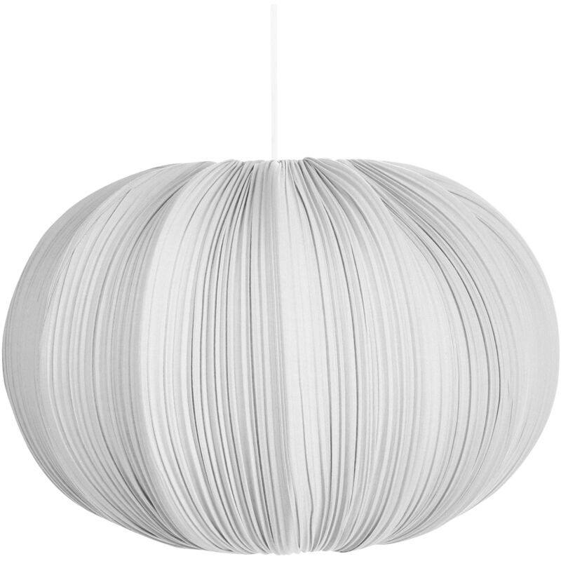 Image of Pendant Hanging Lamp Grey Fabric Cotton&hellip;