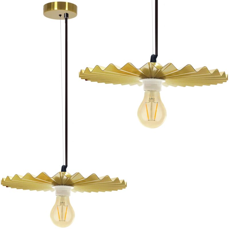 Image of Toolight - Pendant Lamp APP1453-1CP Gold&hellip;