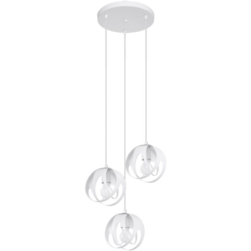 Tulos 3P white suspension lamp