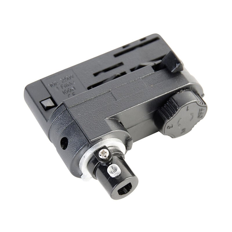 Qazqa - Pendant Lamp Adapter for 3-Phase Track Black - 3-Phase